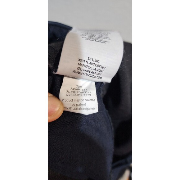 5.11 Tactical Pants Mens 34x30 Cargo Military Security Flex Navy Blue - Picture 15 of 16